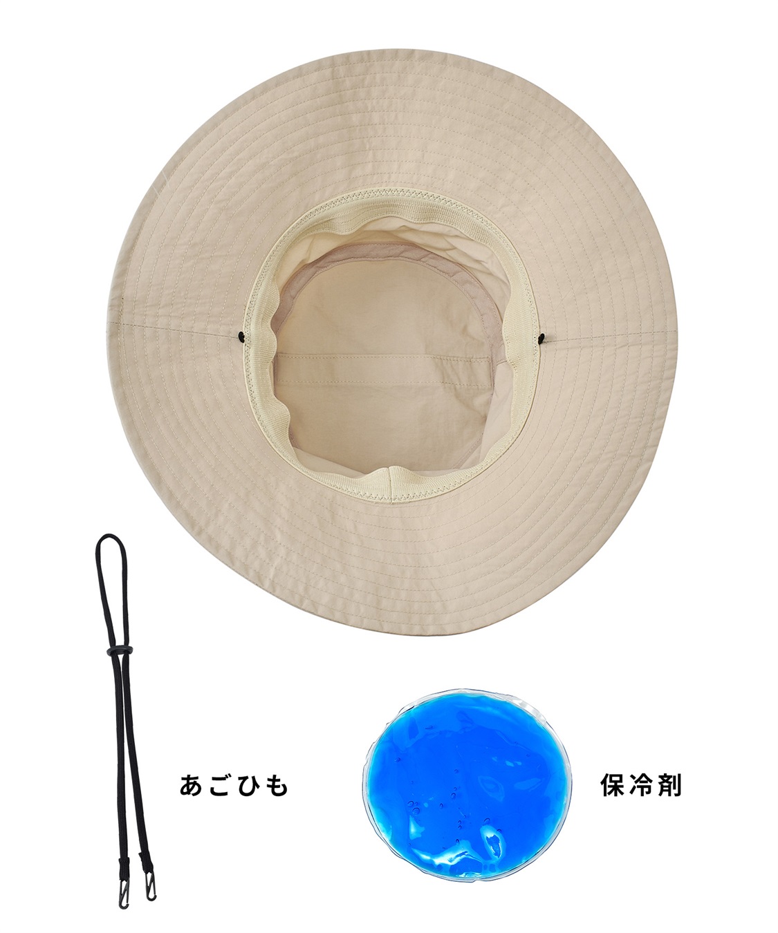 HATMIKKE 【HATMIKKE】ひんやりジェル付き つば広UVハット_sub_14