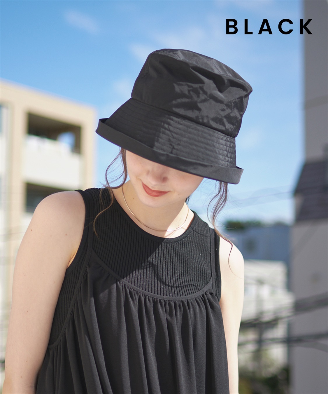 HATMIKKE】ひんやりジェル付き UVセーラーハット HATMIKKE