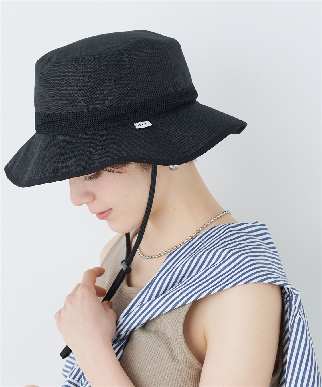 HATMIKKE 《UV/冷感/吸水速乾》-TEN°メッシュ切替サファリハット_sub_5