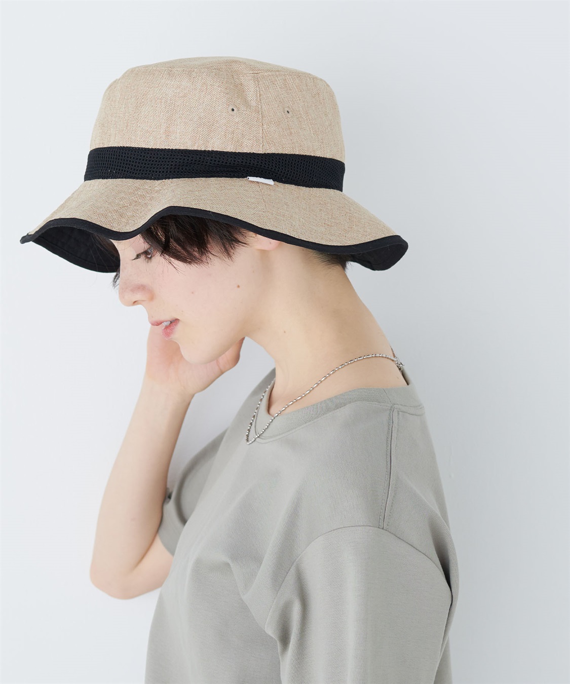 HATMIKKE 《UV/冷感/吸水速乾》-TEN°メッシュ切替サファリハット_sub_7