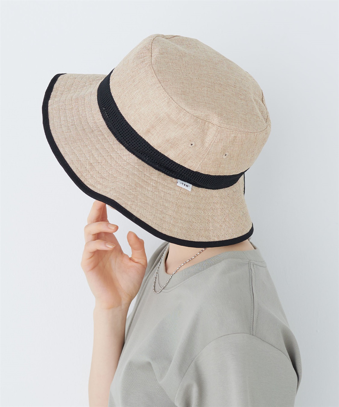 HATMIKKE 《UV/冷感/吸水速乾》-TEN°メッシュ切替サファリハット_sub_9