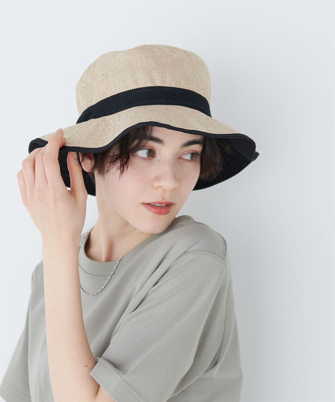 HATMIKKE 《UV/冷感/吸水速乾》-TEN°メッシュ切替サファリハット_sub_19