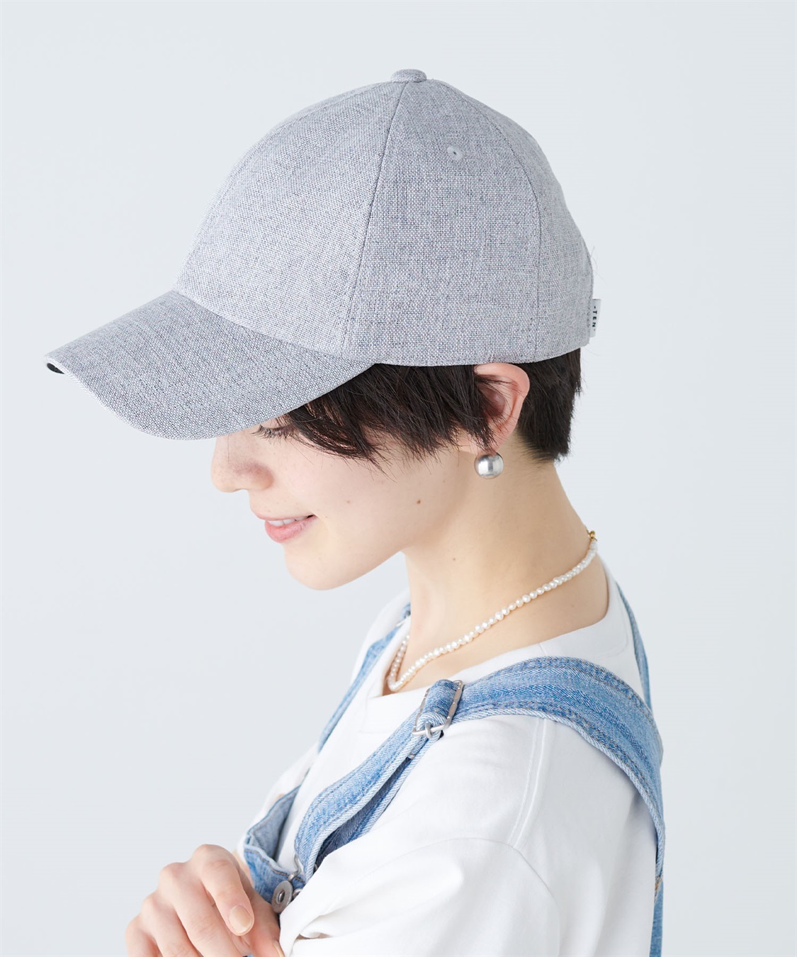 maison de dolce.　新品　撥水キャップ【black】 point cap/white | maison de Dolce.