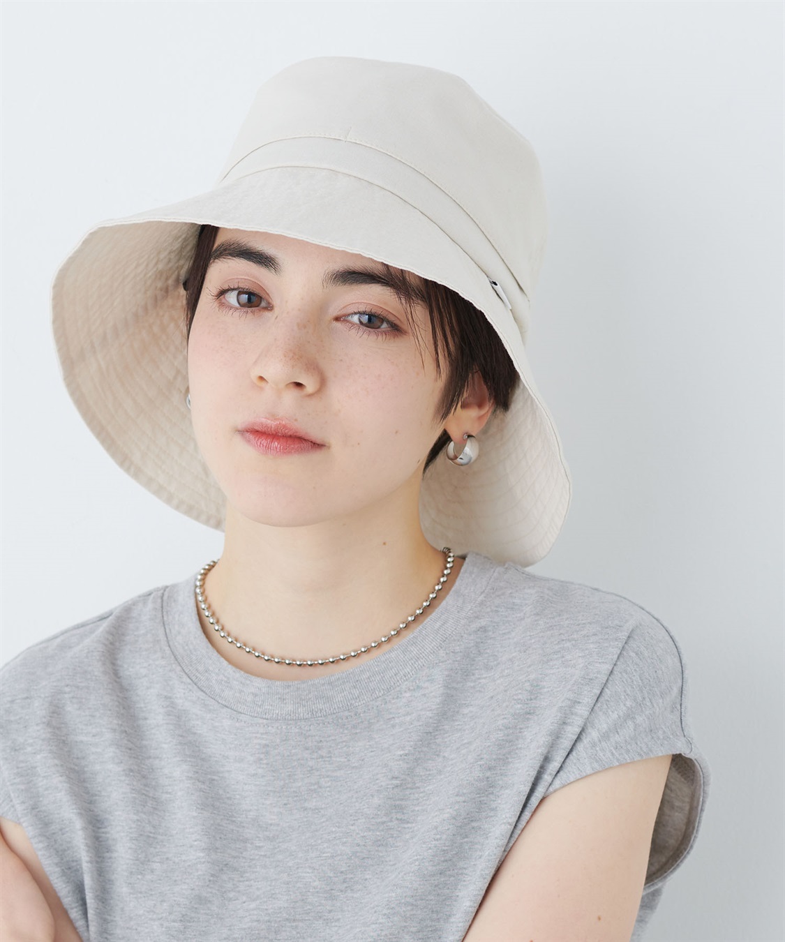 UV/冷感/吸水速乾》-TEN°スリットツバ広ハット Life Style by