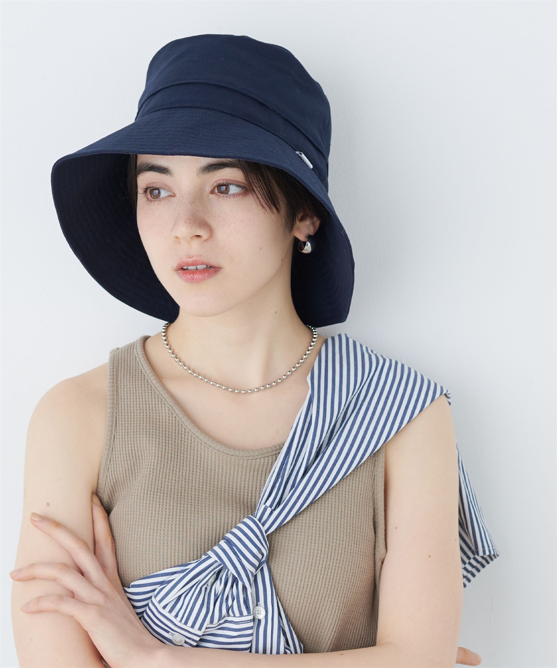 HATMIKKE 《UV/冷感/吸水速乾》-TEN°スリットツバ広ハット_sub_10
