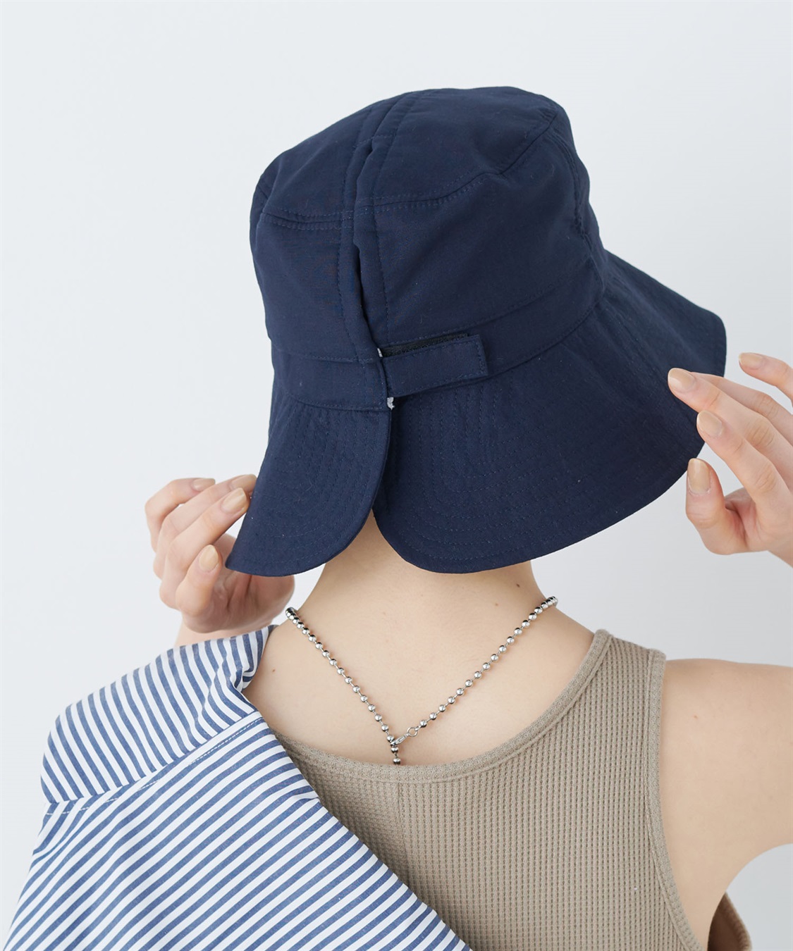 HATMIKKE 《UV/冷感/吸水速乾》-TEN°スリットツバ広ハット_sub_14