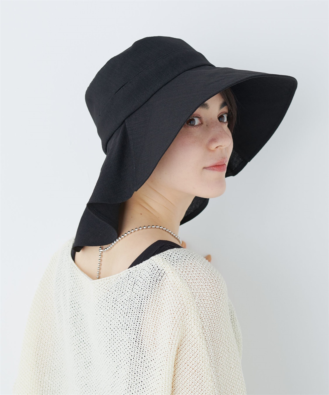 HATMIKKE UVカット日傘帽子 ベンチレーションタレ付きハット_sub_6