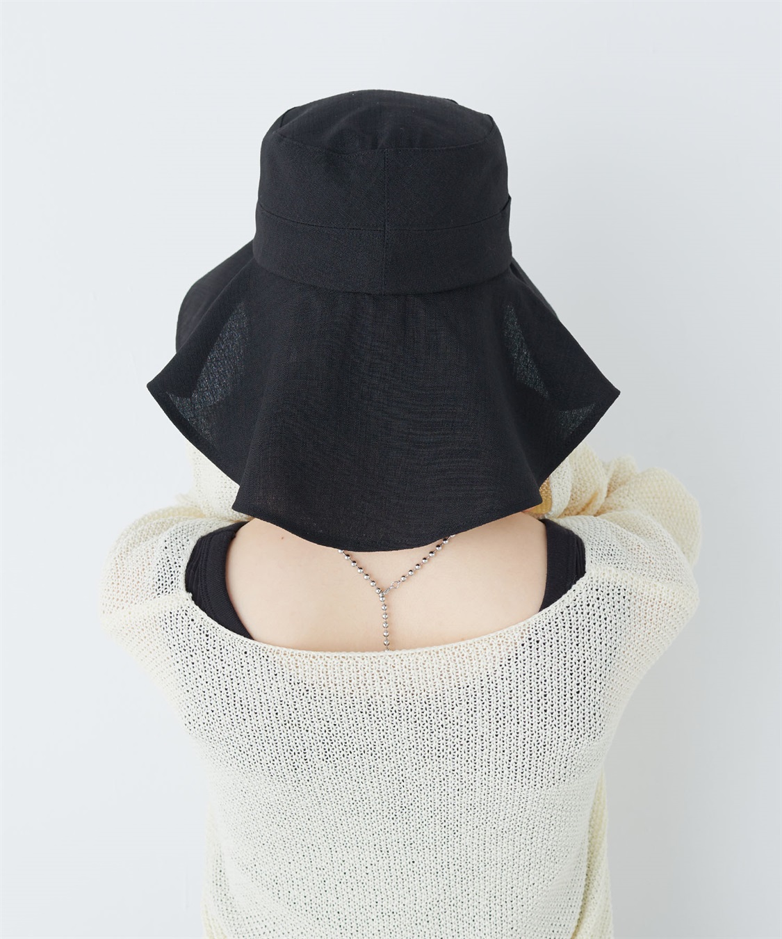 HATMIKKE UVカット日傘帽子 ベンチレーションタレ付きハット_sub_9