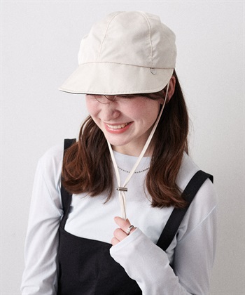 Life Style by cross marche 《パッカブル/撥水/UV/あご紐付き》パッカブルワイドツバキャップ【HATMIKKE】_subthumb_1