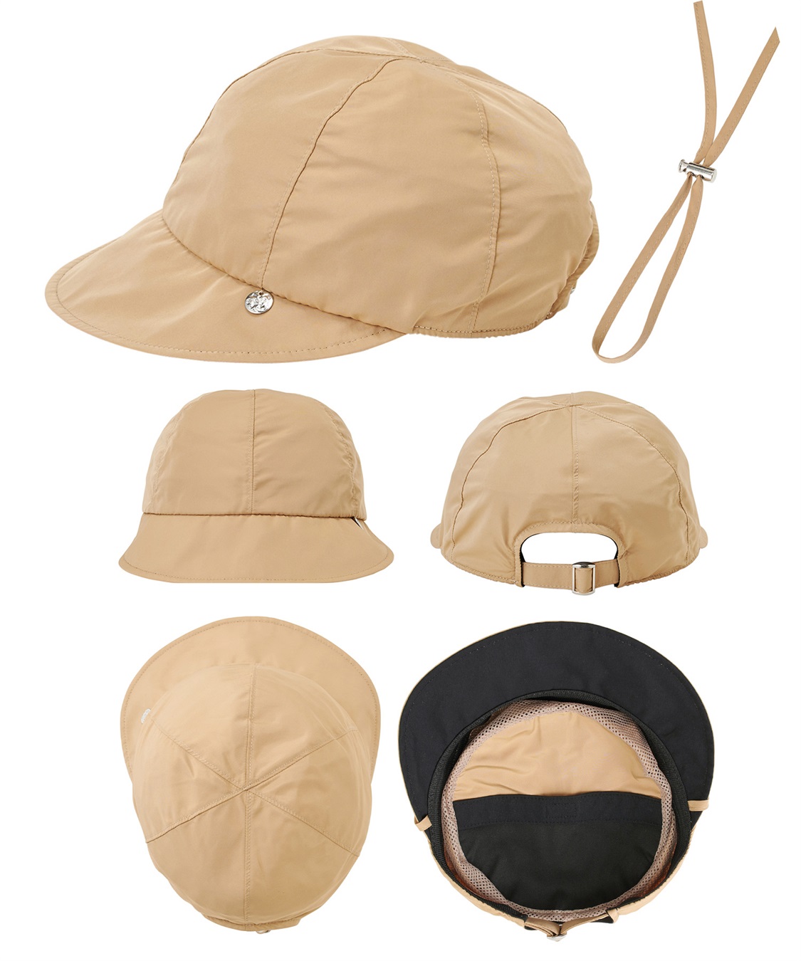 HATMIKKE 《パッカブル/撥水/UV/あご紐付き》パッカブルワイドツバキャップ【HATMIKKE】_sub_5