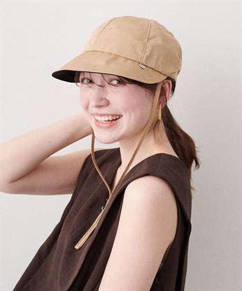 Life Style by cross marche 《パッカブル/撥水/UV/あご紐付き》パッカブルワイドツバキャップ【HATMIKKE】_subthumb_6