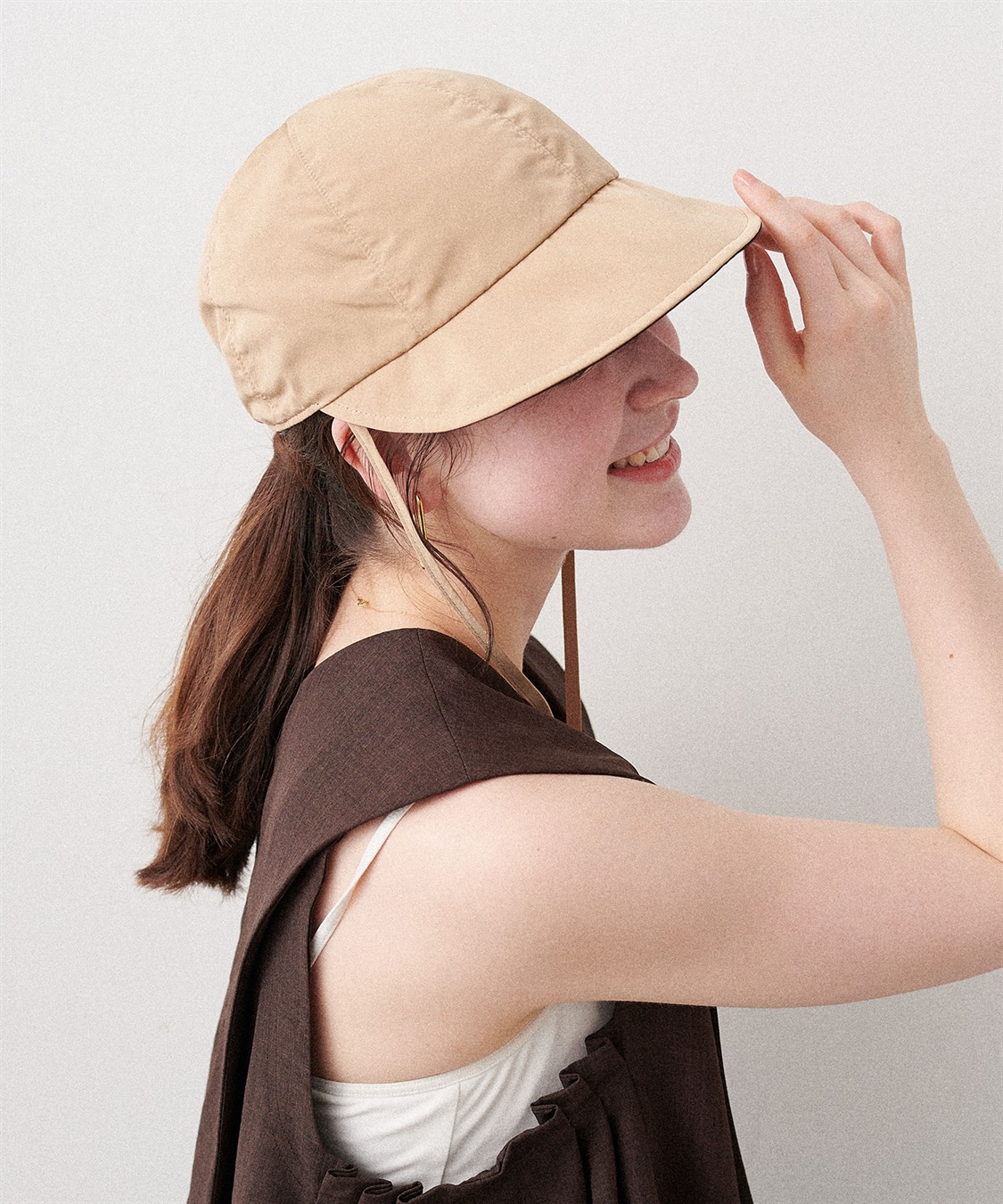 HATMIKKE 《パッカブル/撥水/UV/あご紐付き》パッカブルワイドツバキャップ【HATMIKKE】_sub_10