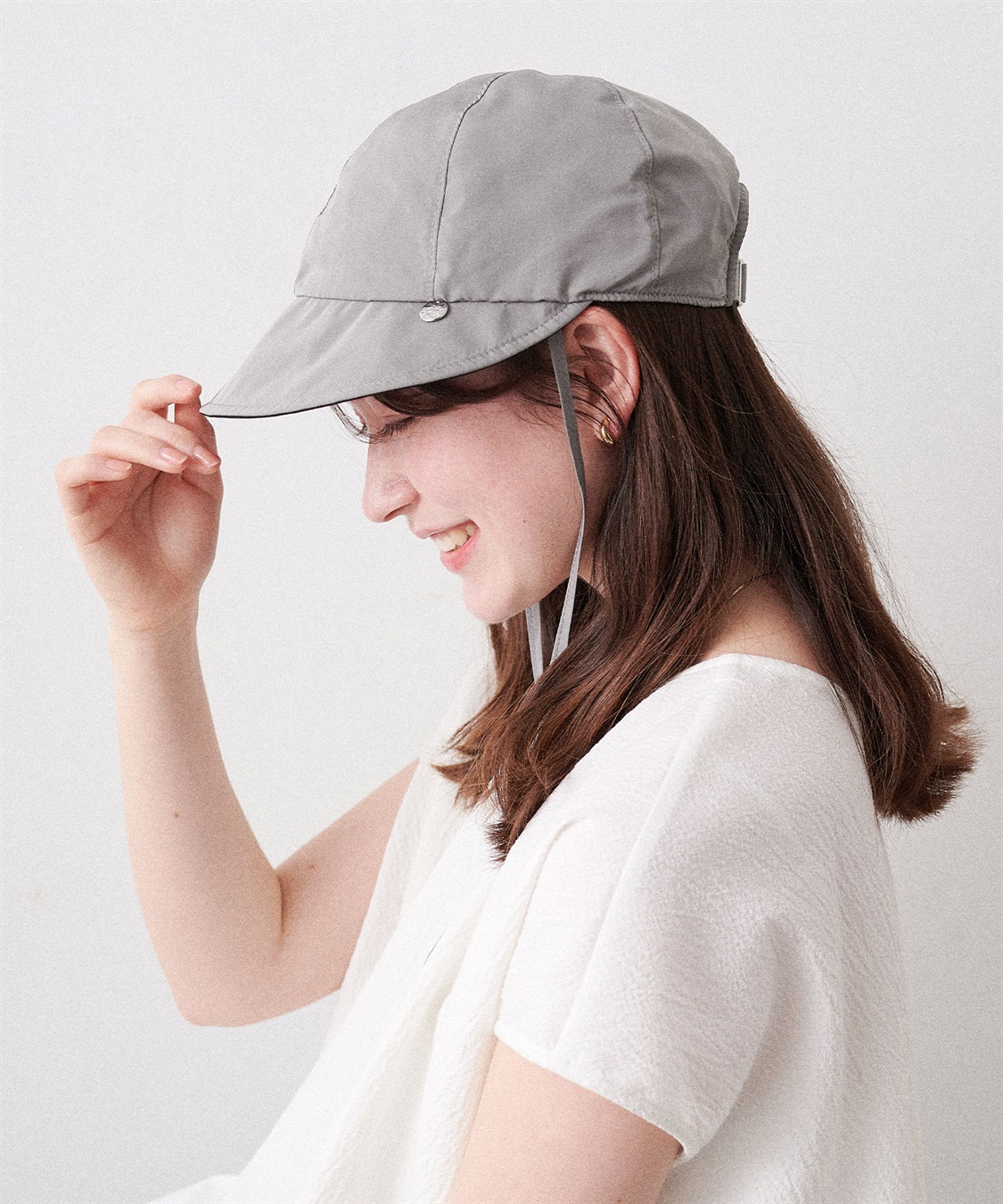 HATMIKKE 《パッカブル/撥水/UV/あご紐付き》パッカブルワイドツバキャップ【HATMIKKE】_sub_12