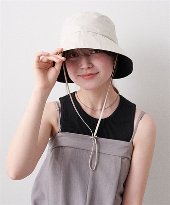Life Style by cross marche 《パッカブル/撥水/UV/あご紐付き》パッカブルツバ広ハット【HATMIKKE】_subthumb_6
