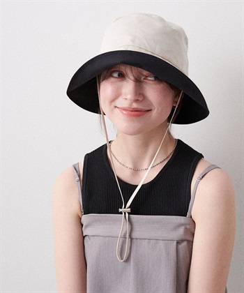 Life Style by cross marche 《パッカブル/撥水/UV/あご紐付き》パッカブルツバ広ハット【HATMIKKE】_subthumb_7
