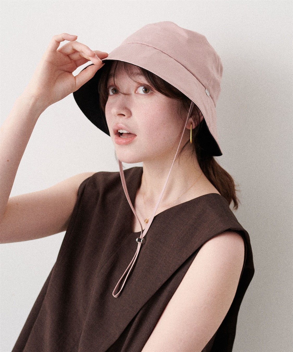 Life Style by cross marche 《パッカブル/撥水/UV/あご紐付き》パッカブルツバ広ハット【HATMIKKE】_sub_9