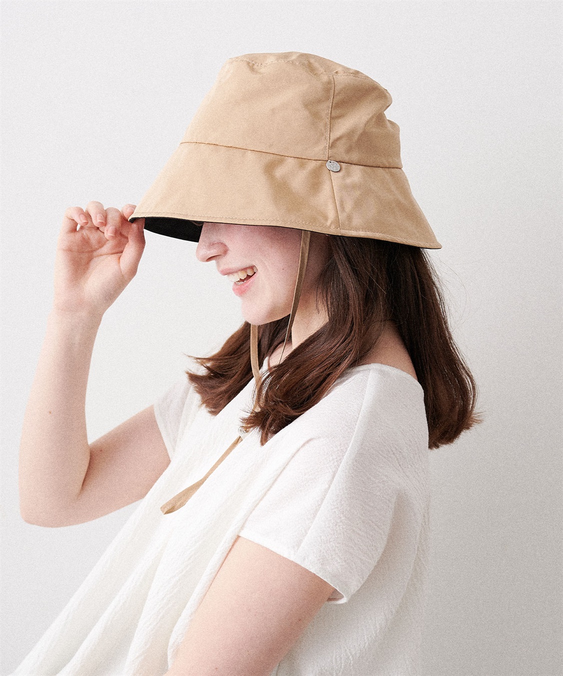 Life Style by cross marche 《パッカブル/撥水/UV/あご紐付き》パッカブルツバ広ハット【HATMIKKE】_sub_10