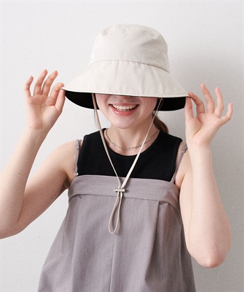 Life Style by cross marche 《パッカブル/撥水/UV/あご紐付き》パッカブルツバ広ハット【HATMIKKE】_subthumb_10