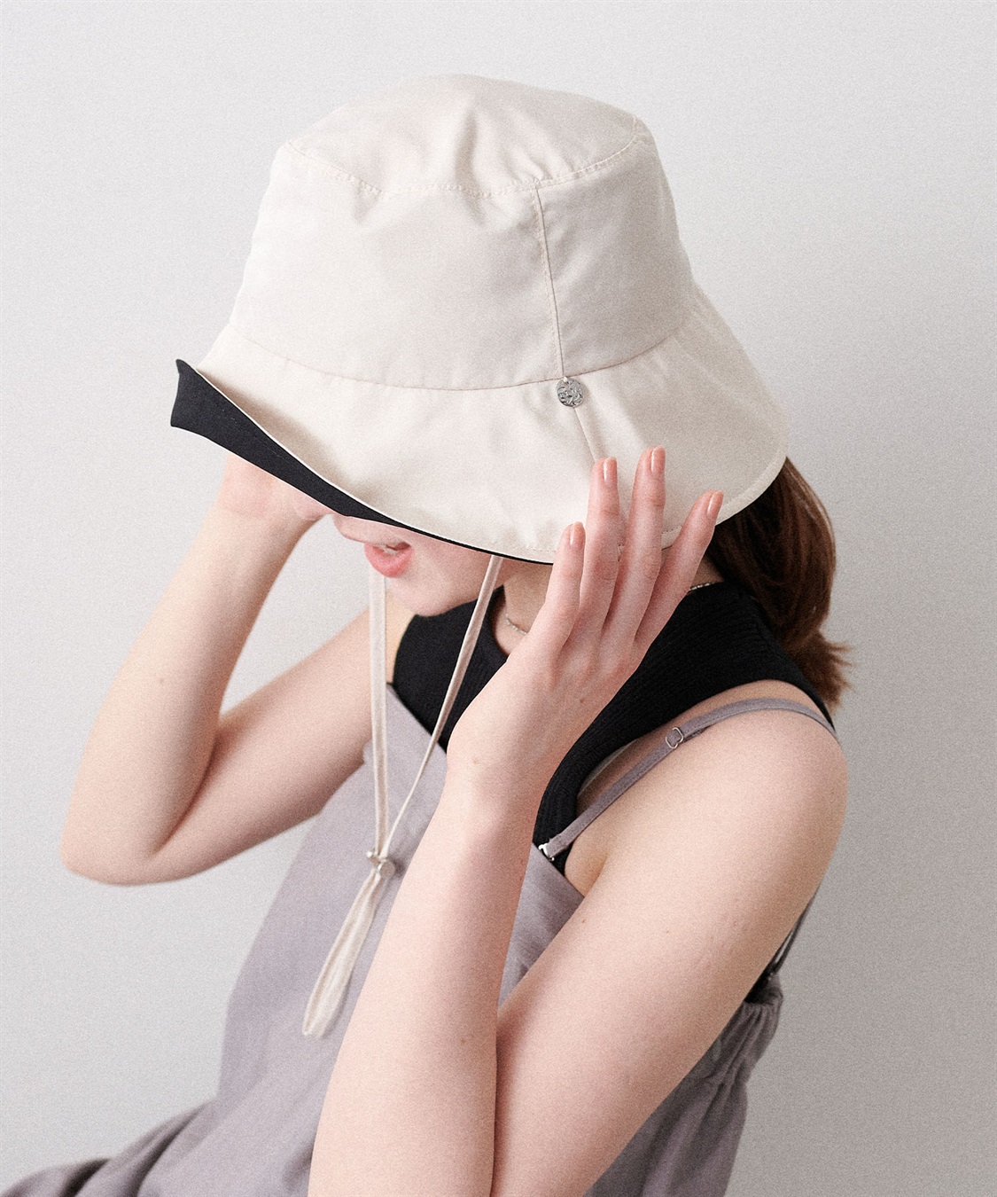 Life Style by cross marche 《パッカブル/撥水/UV/あご紐付き》パッカブルツバ広ハット【HATMIKKE】_sub_15