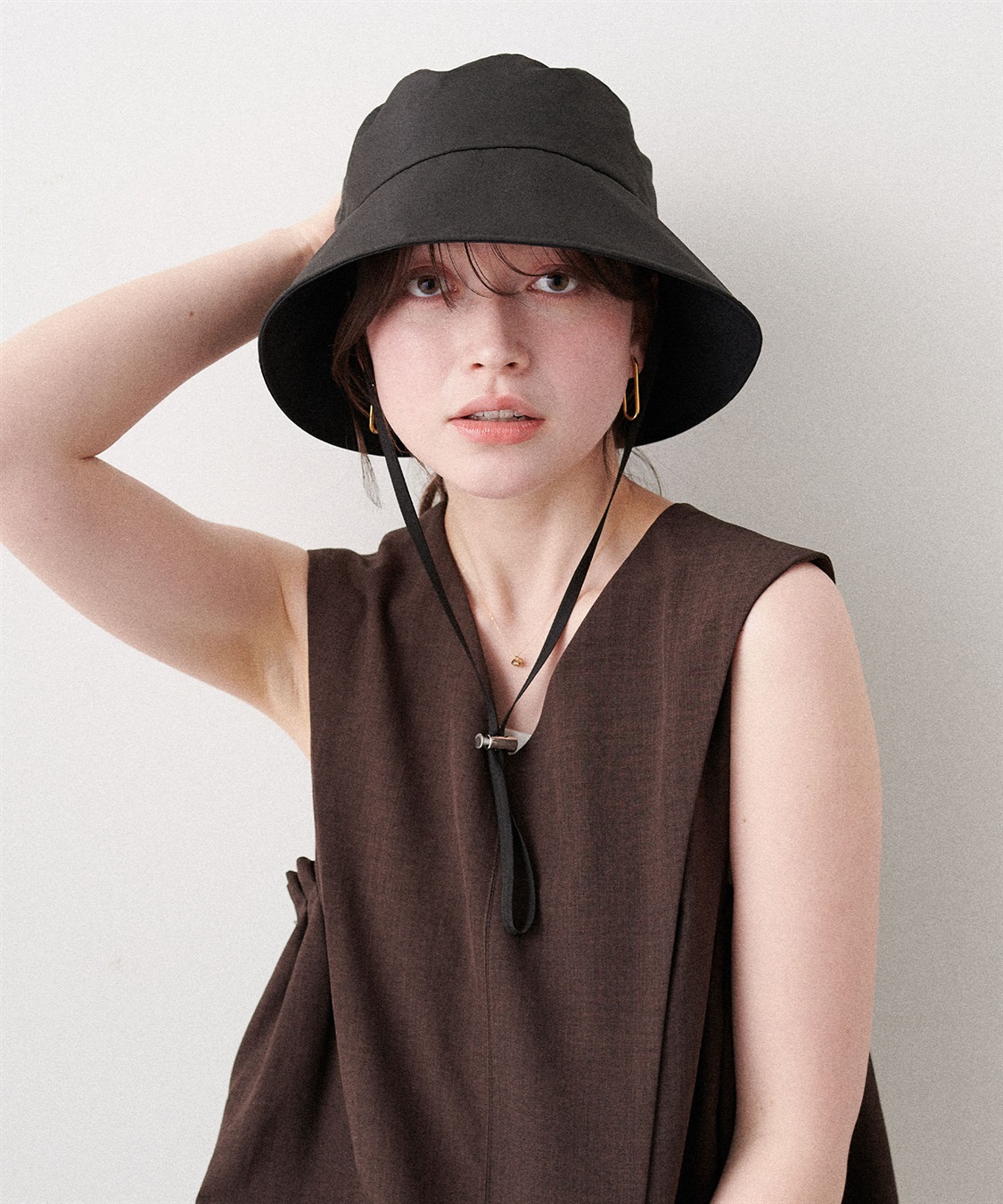 Life Style by cross marche 《パッカブル/撥水/UV/あご紐付き》パッカブルツバ広ハット【HATMIKKE】_sub_20