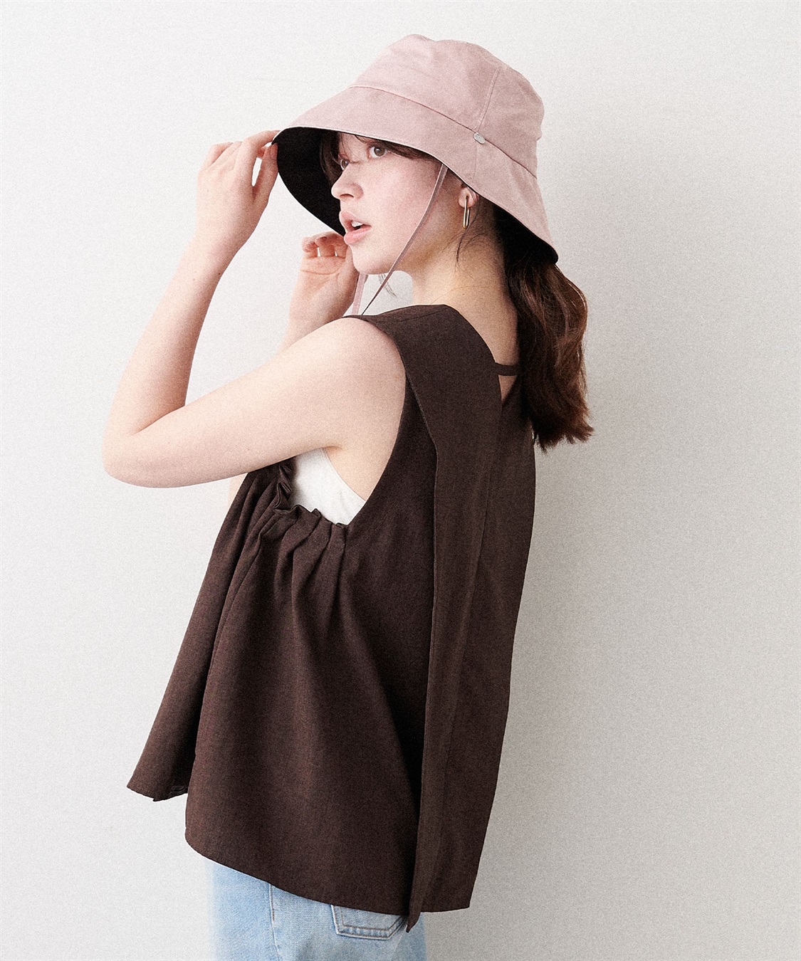 Life Style by cross marche 《パッカブル/撥水/UV/あご紐付き》パッカブルツバ広ハット【HATMIKKE】_sub_25