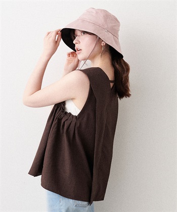 Life Style by cross marche 《パッカブル/撥水/UV/あご紐付き》パッカブルツバ広ハット【HATMIKKE】_subthumb_25
