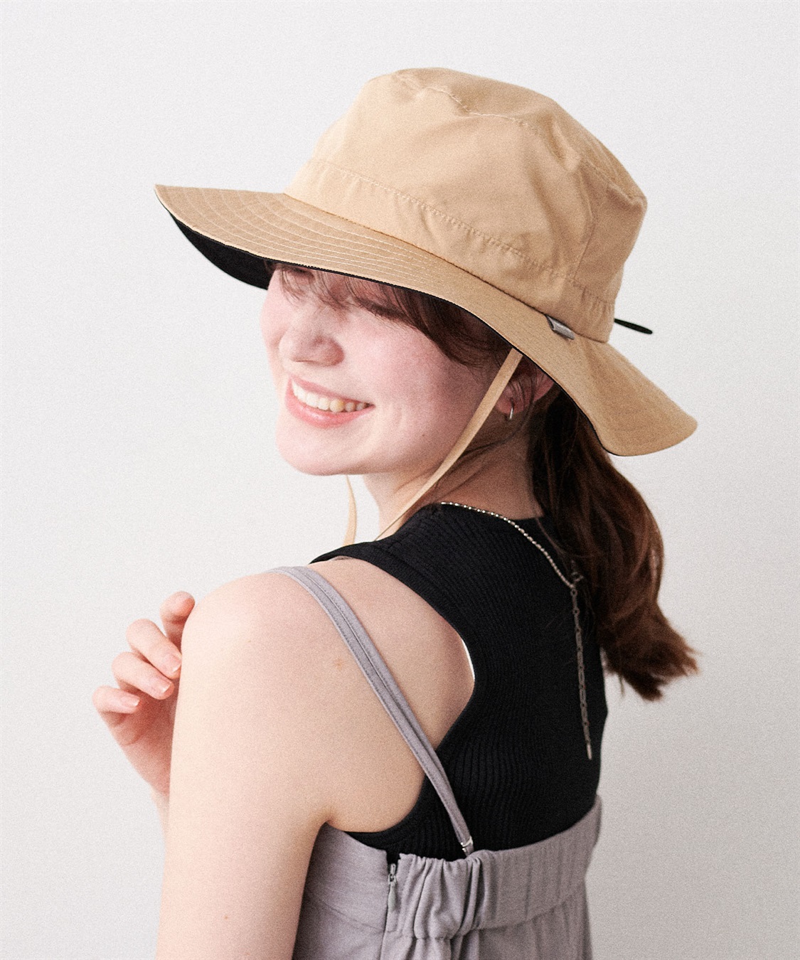 HATMIKKE 《パッカブル/撥水/UV/あご紐付き》パッカブルサファリハット_sub_11