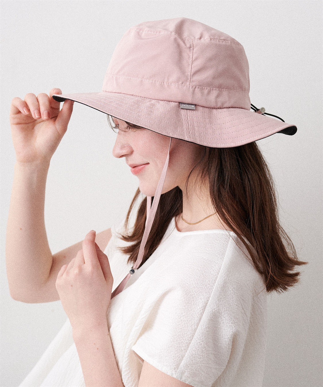 HATMIKKE 《パッカブル/撥水/UV/あご紐付き》パッカブルサファリハット_sub_20