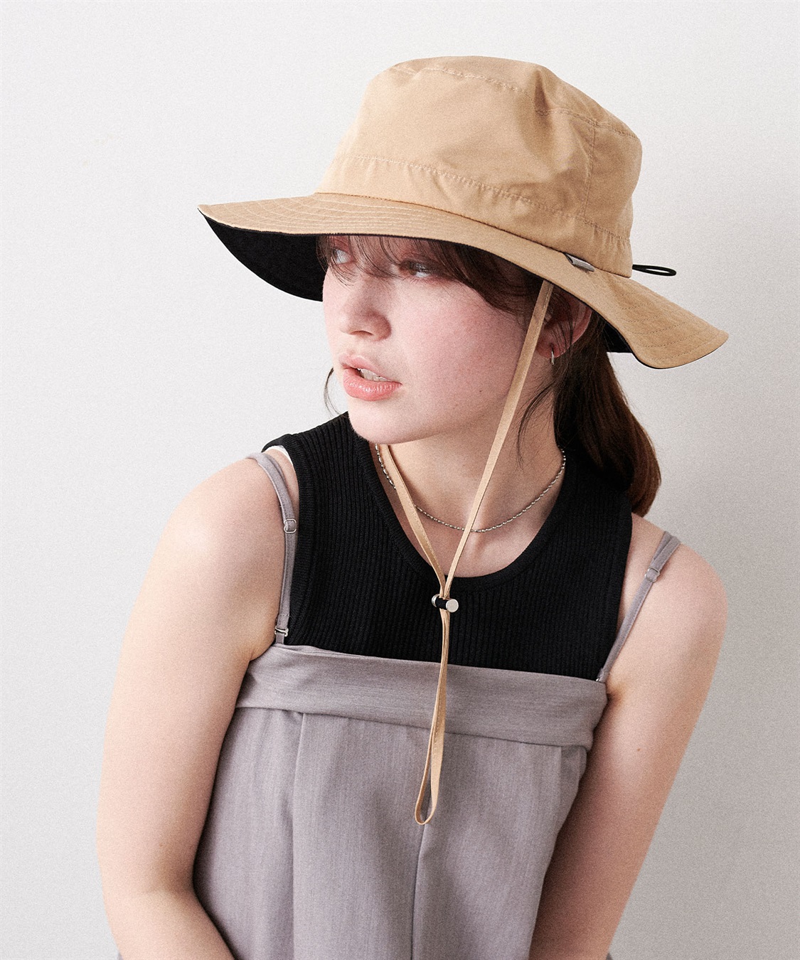 HATMIKKE 《パッカブル/撥水/UV/あご紐付き》パッカブルサファリハット_sub_25