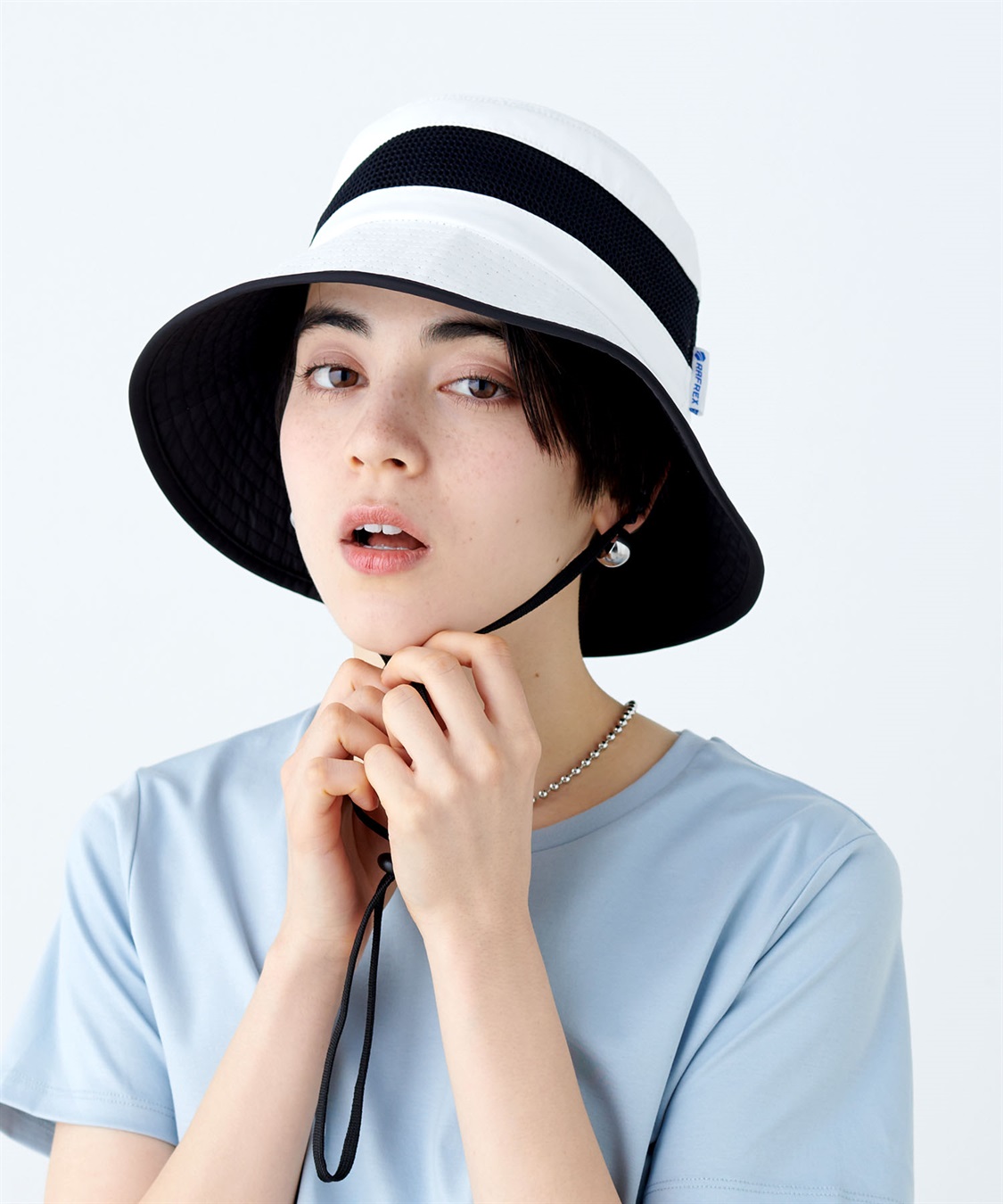 HATMIKKE 【放射冷却素材Radi Cool】 メッシュダウンハット_sub_2