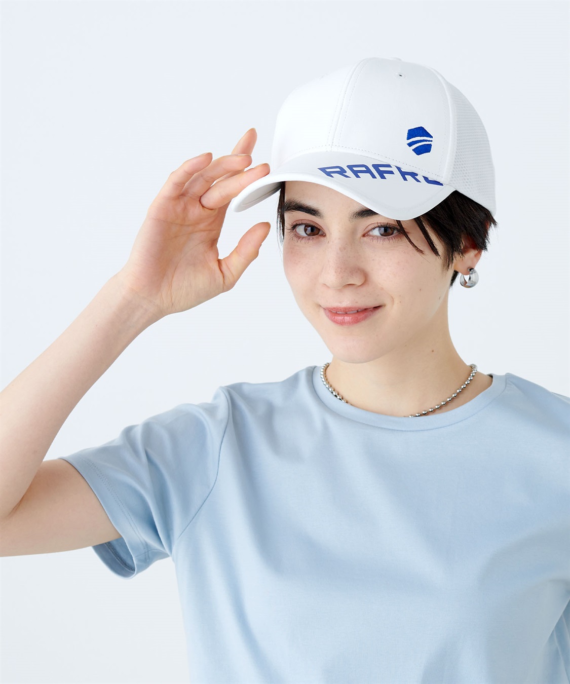 放射冷却素材Radi Cool】 RAFREXロゴパイピングキャップ