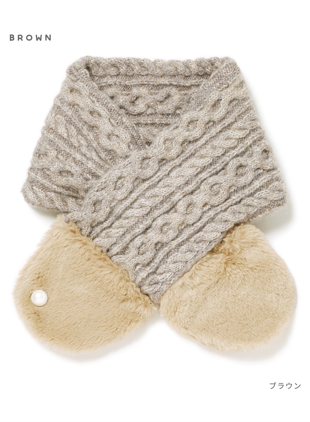 HATMIKKE 【HATMIKKE】ファーコンビプチマフラー_sub_12