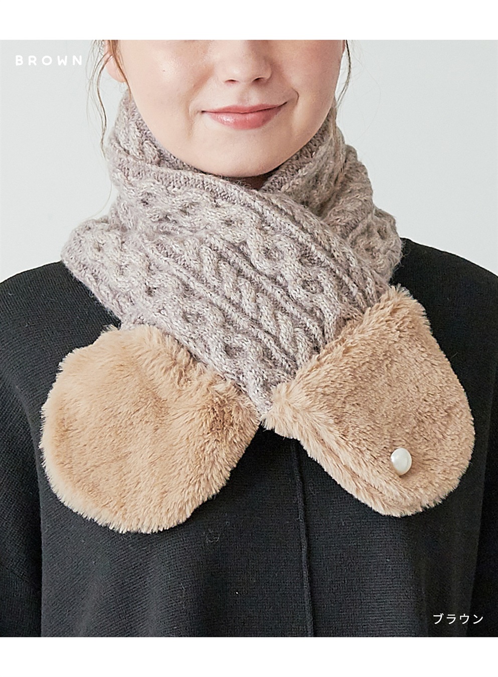 HATMIKKE 【HATMIKKE】ファーコンビプチマフラー_sub_13