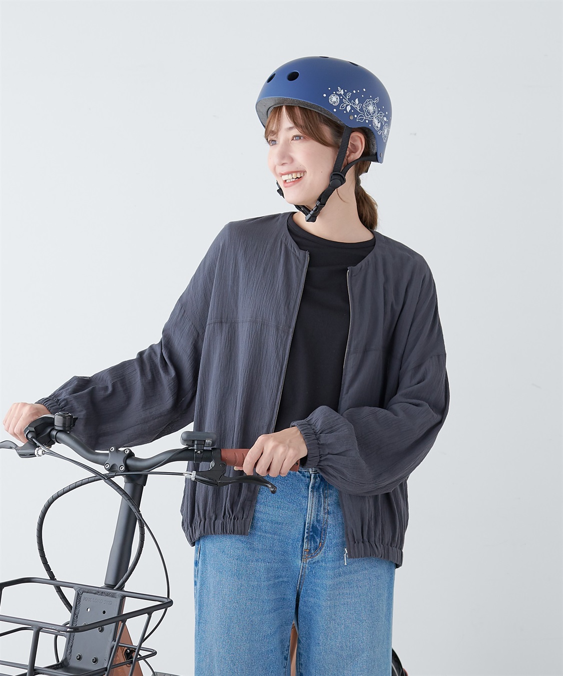 グランドホールセール MEET】ハードシェル フラワーシルエット SG規格 自転車 フェイスジェル・ゲル