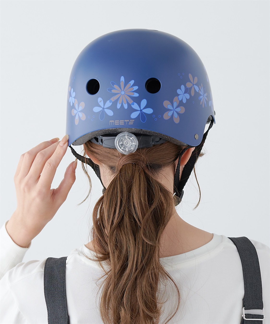 HATMIKKE 【MEET】ハードシェル フラワーイラスト SG規格 自転車ヘルメット_sub_4