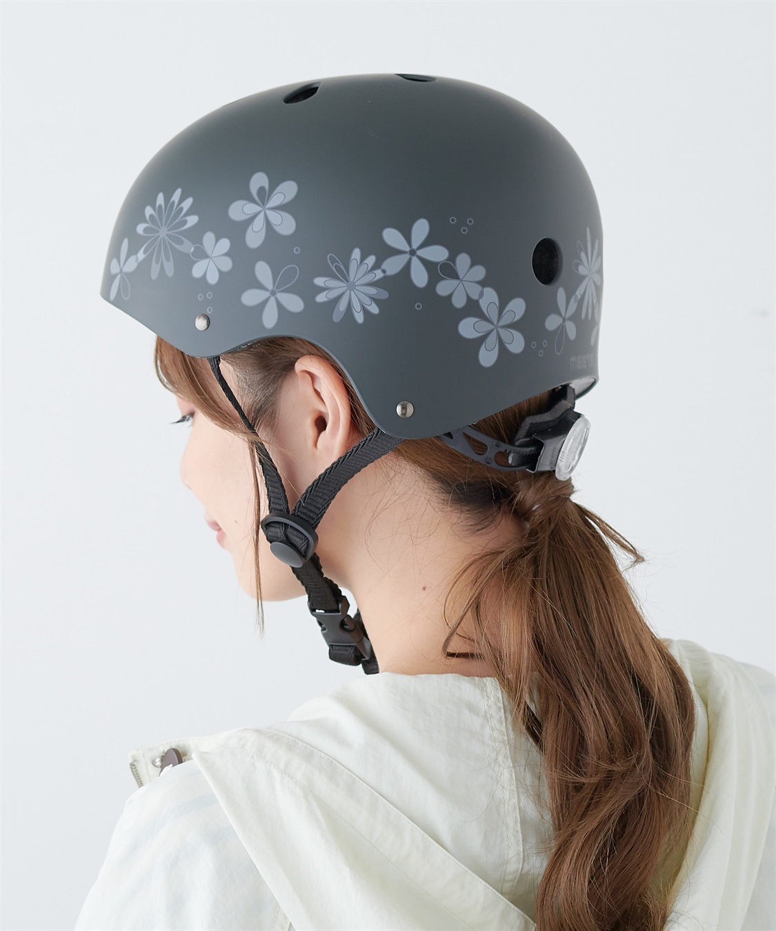 HATMIKKE 【MEET】ハードシェル フラワーイラスト SG規格 自転車ヘルメット_sub_8