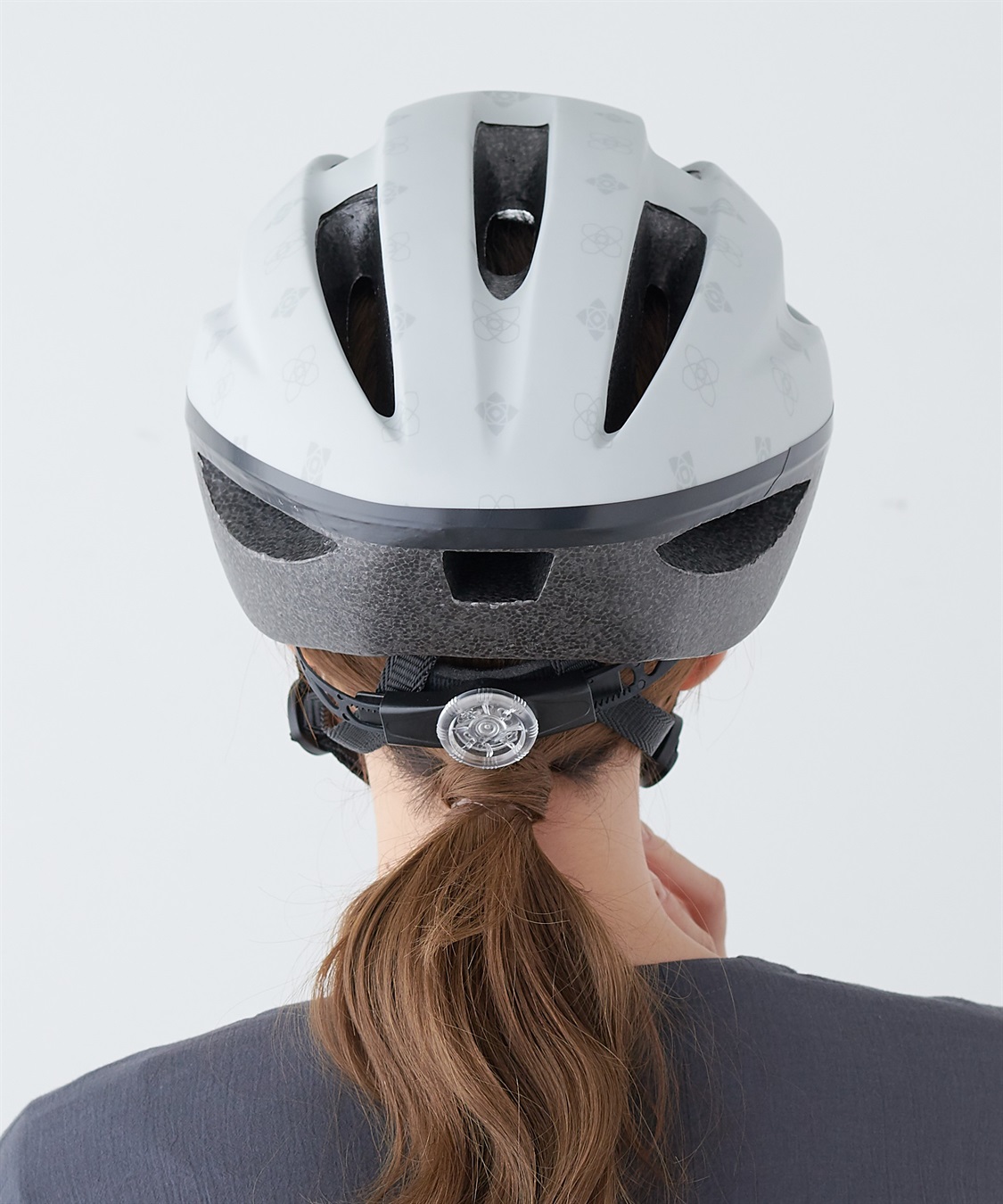 HATMIKKE 【MEET】軽量ヘルメット モノグラム柄 SG規格 自転車ヘルメット_sub_3