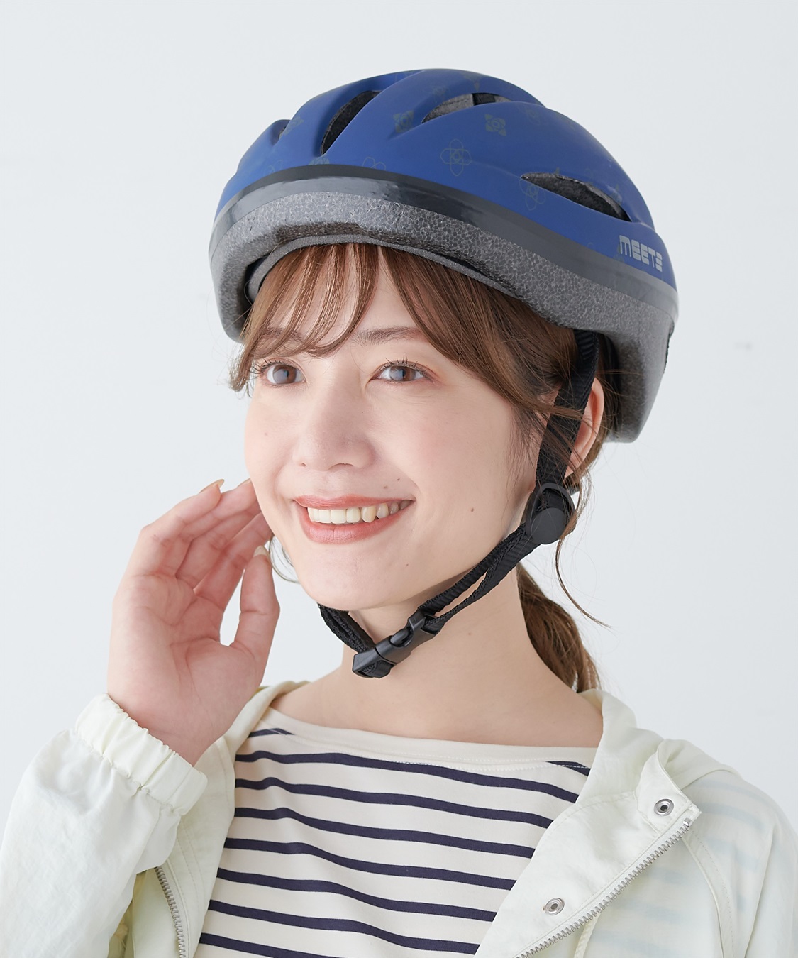 HATMIKKE 【MEET】軽量ヘルメット モノグラム柄 SG規格 自転車ヘルメット_sub_6