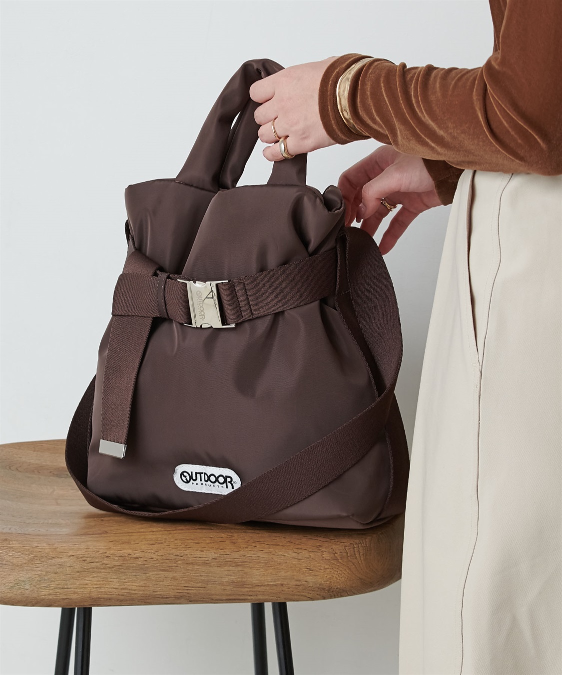 OUTDOOR PRODUCTS　2wayベルトバッグ OUTDOOR PRODUCTS(アウトドアプロダクツ)2WAYベルトトートバッグ