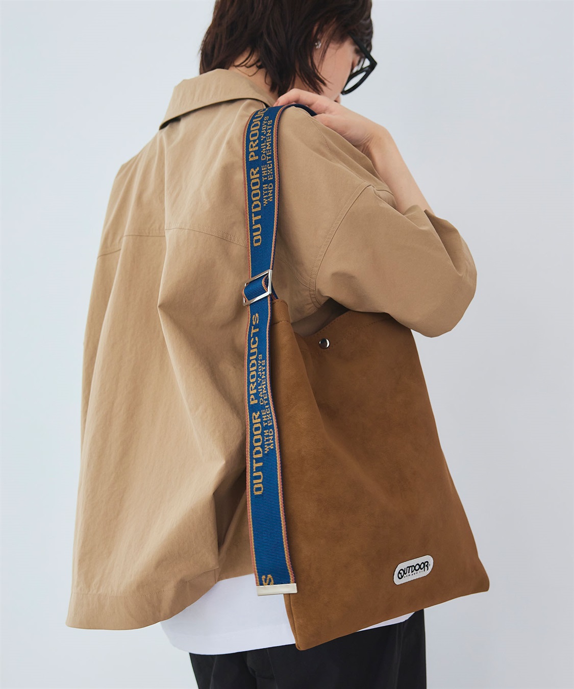 CROSS FUNCTION OUTDOOR PRODUCTS (アウトドアプロダクツ) ジャガードテープスウェードライクトートバッグ_sub_3