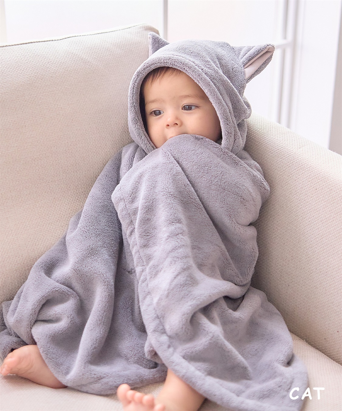 Rosemadame アニマルバスローブ フード付き 吸水速乾 ふんわり やわらか 肌ざわりやさしい マイクロファイバー_sub_7