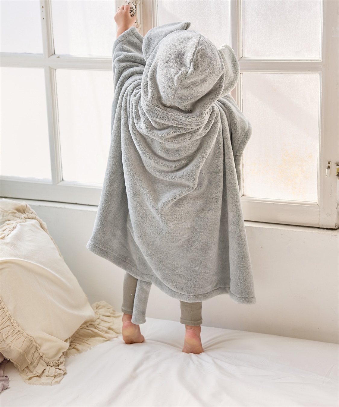 Rosemadame アニマルバスローブ フード付き 吸水速乾 ふんわり やわらか 肌ざわりやさしい マイクロファイバー_sub_22