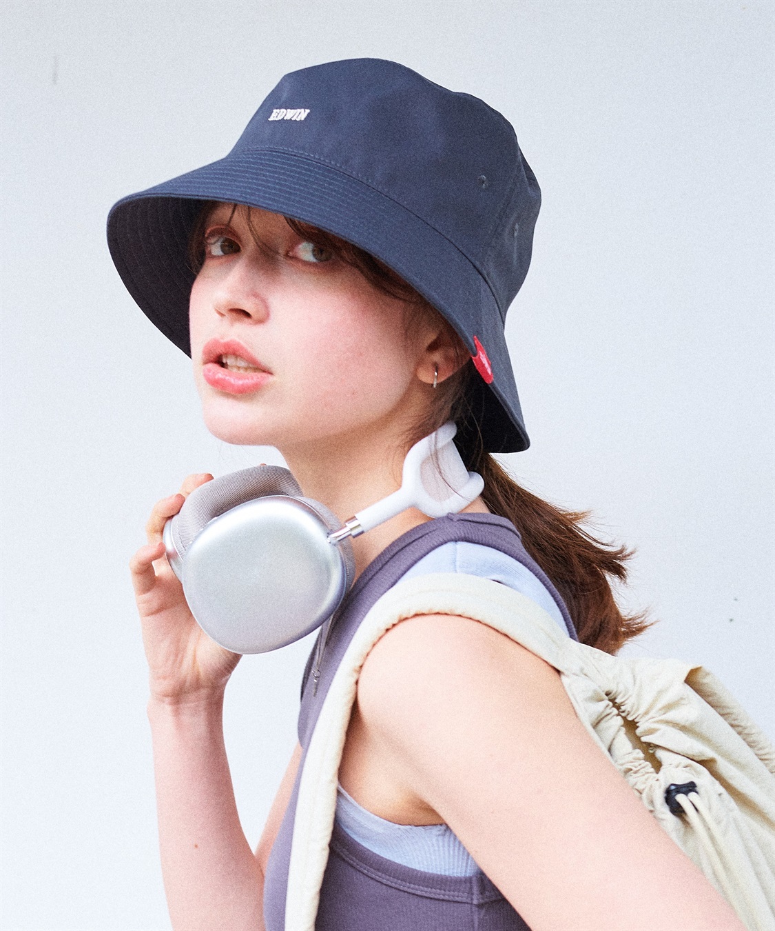 Life Style by cross marche 【EDWIN / エドウィン】ロゴ刺繍ツイルバケットハット【HATMIKKE / ハットミッケ】_sub_2