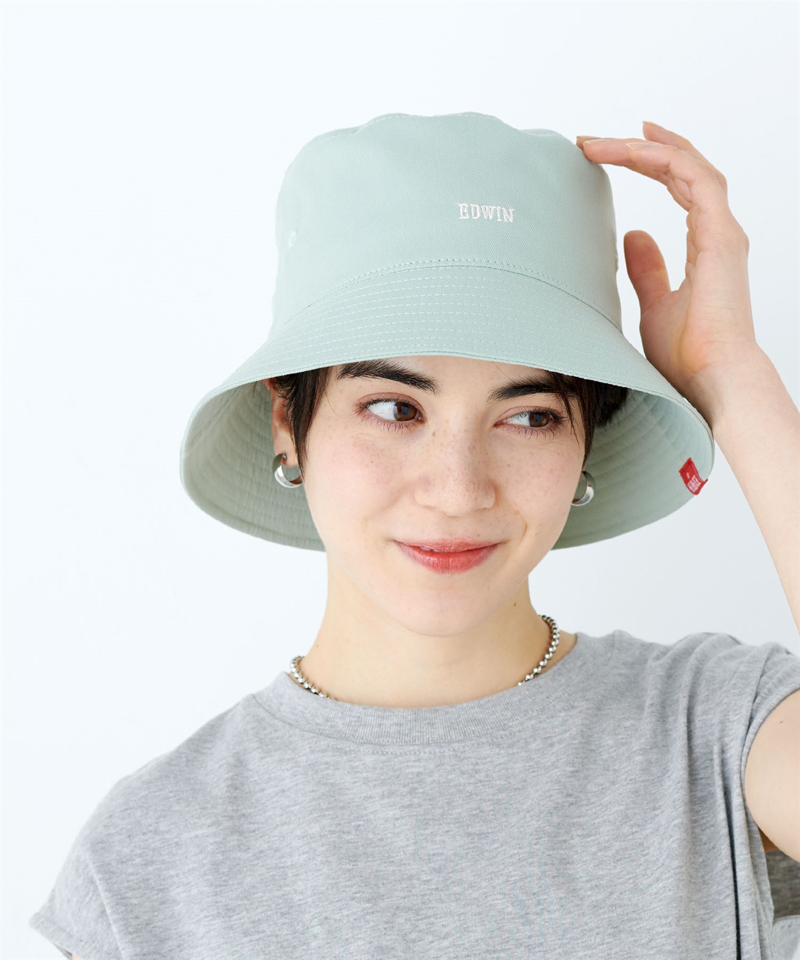 Life Style by cross marche 【EDWIN / エドウィン】ロゴ刺繍ツイルバケットハット【HATMIKKE / ハットミッケ】_sub_4
