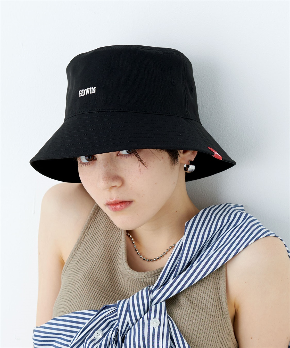 Life Style by cross marche 【EDWIN / エドウィン】ロゴ刺繍ツイルバケットハット【HATMIKKE / ハットミッケ】_sub_6