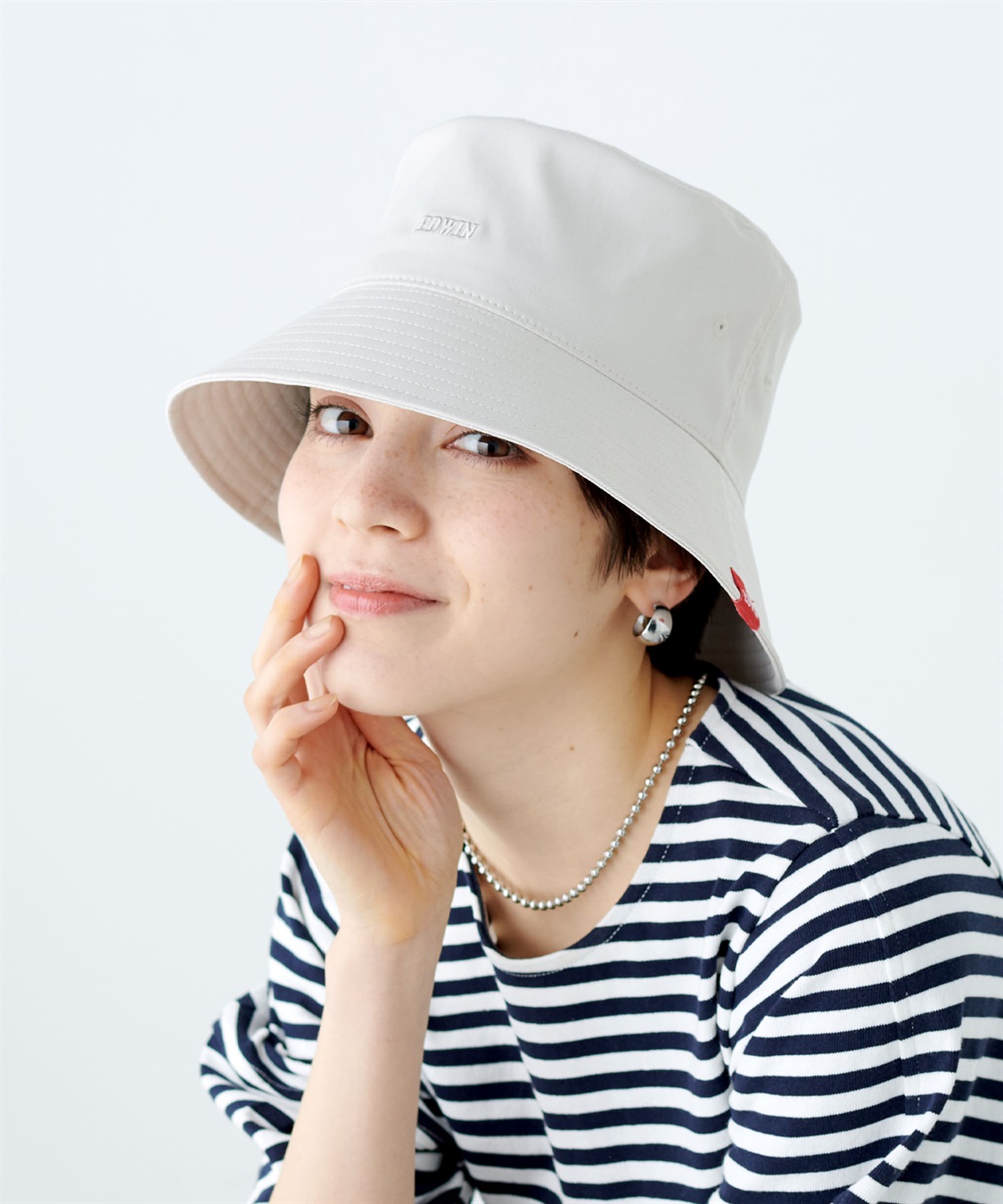 Life Style by cross marche 【EDWIN / エドウィン】ロゴ刺繍ツイルバケットハット【HATMIKKE / ハットミッケ】_sub_10