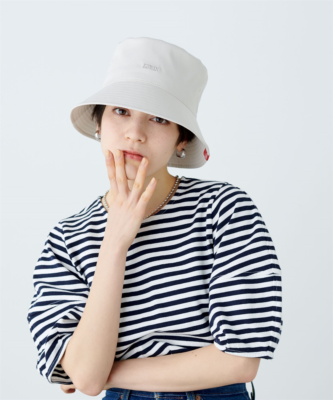 Life Style by cross marche 【EDWIN / エドウィン】ロゴ刺繍ツイルバケットハット【HATMIKKE / ハットミッケ】_sub_13