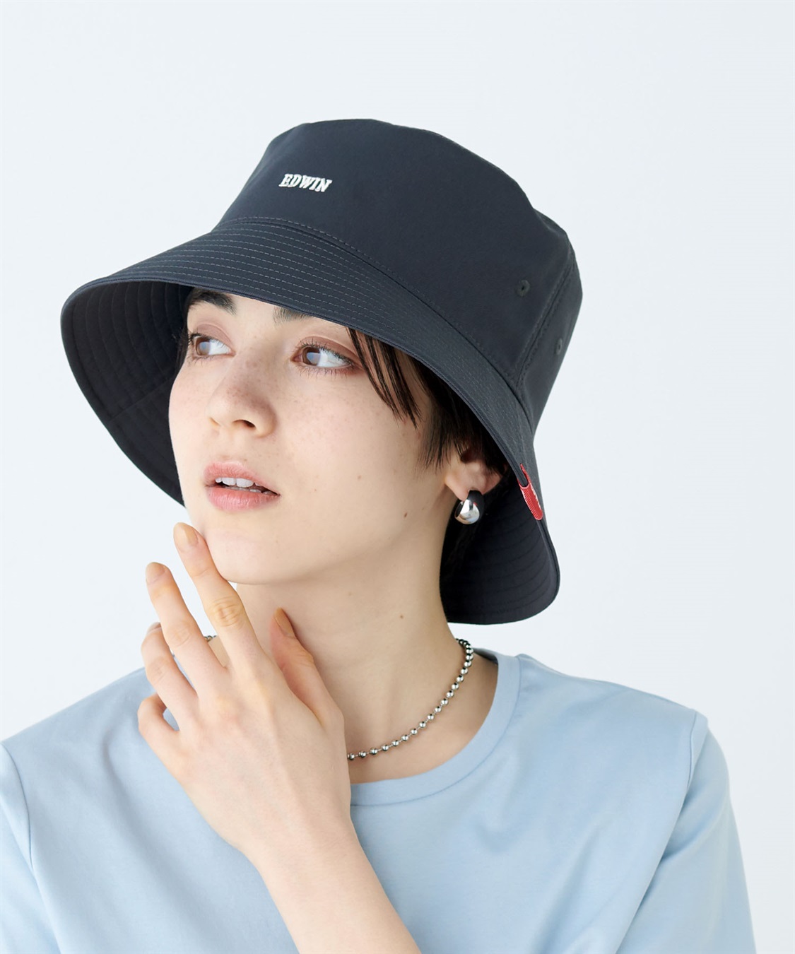 Life Style by cross marche 【EDWIN / エドウィン】ロゴ刺繍ツイルバケットハット【HATMIKKE / ハットミッケ】_sub_16