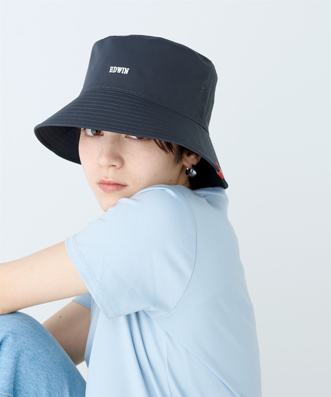 Life Style by cross marche 【EDWIN / エドウィン】ロゴ刺繍ツイルバケットハット【HATMIKKE / ハットミッケ】_sub_17