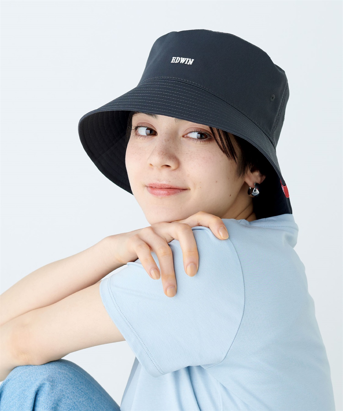 Life Style by cross marche 【EDWIN / エドウィン】ロゴ刺繍ツイルバケットハット【HATMIKKE / ハットミッケ】_sub_18